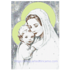 Schema Punto Croce - Madonna con Bambino